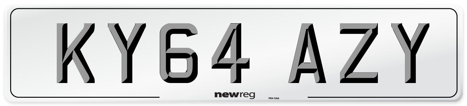 KY64 AZY Number Plate from New Reg
